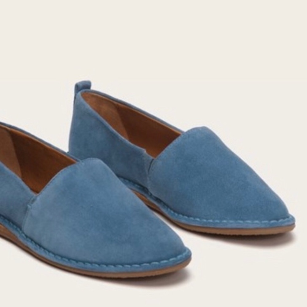 NWOT Frye Suede Slip ons